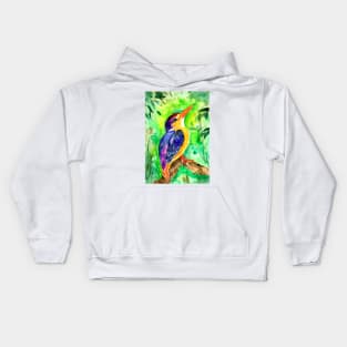 Colorful Dwarf Kingfisher Kids Hoodie